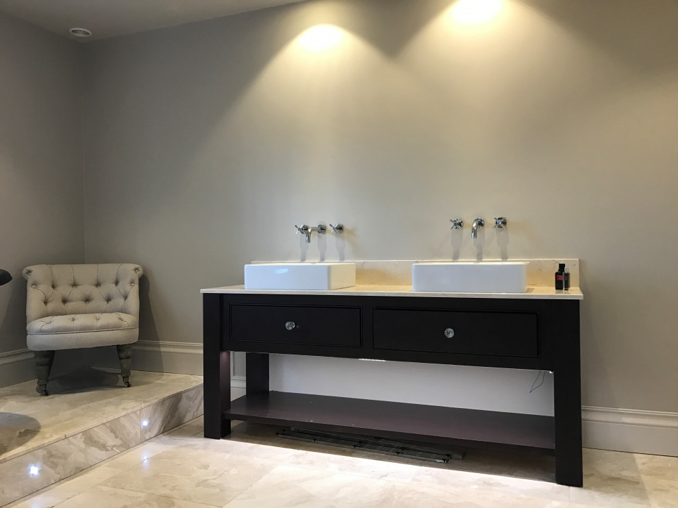 Bespoke traditional bathroom furniture , designed by PS Architectural Design