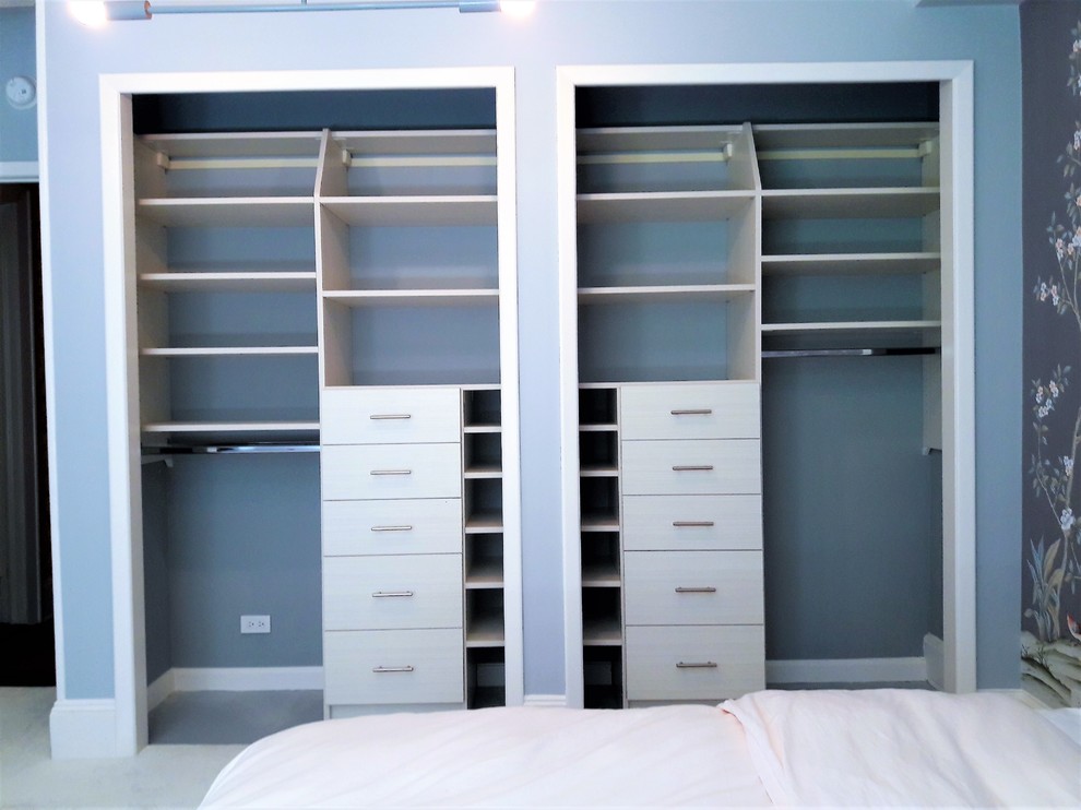 Side by Side reachin bedroom closets Modern Closet New York by