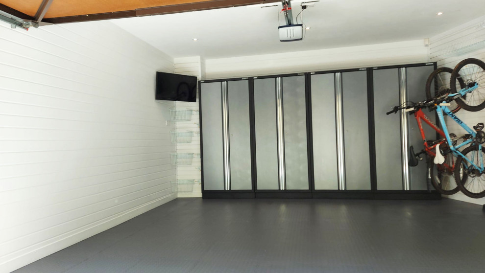 Turning this messy garage into a magical space Contemporary Garage