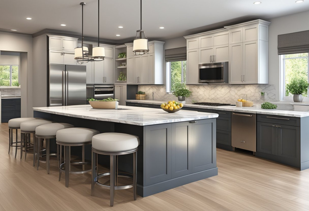 A modern kitchen