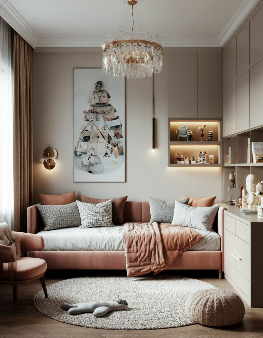 Визуализация детской комнаты в различных стилях