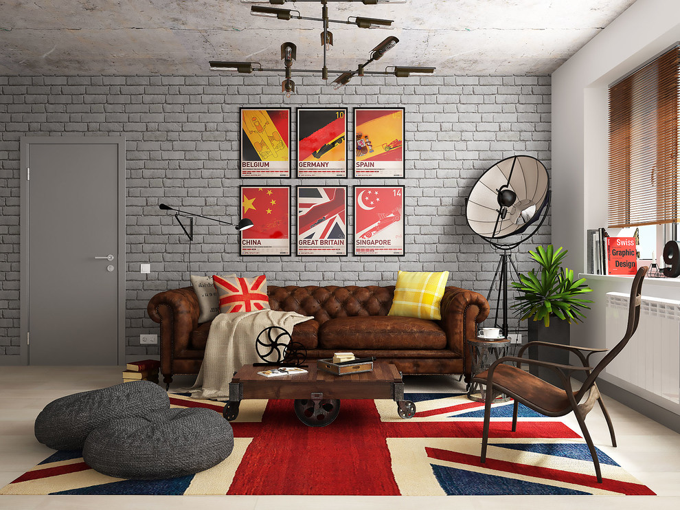 Лофт Tekki, гостиная