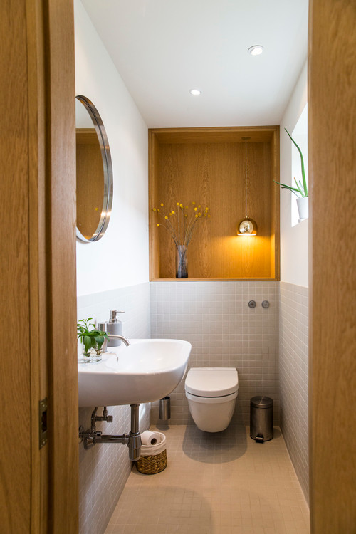 Renovering af lille toilet i hus fra 40 erne. Badeværelse fra 40erne