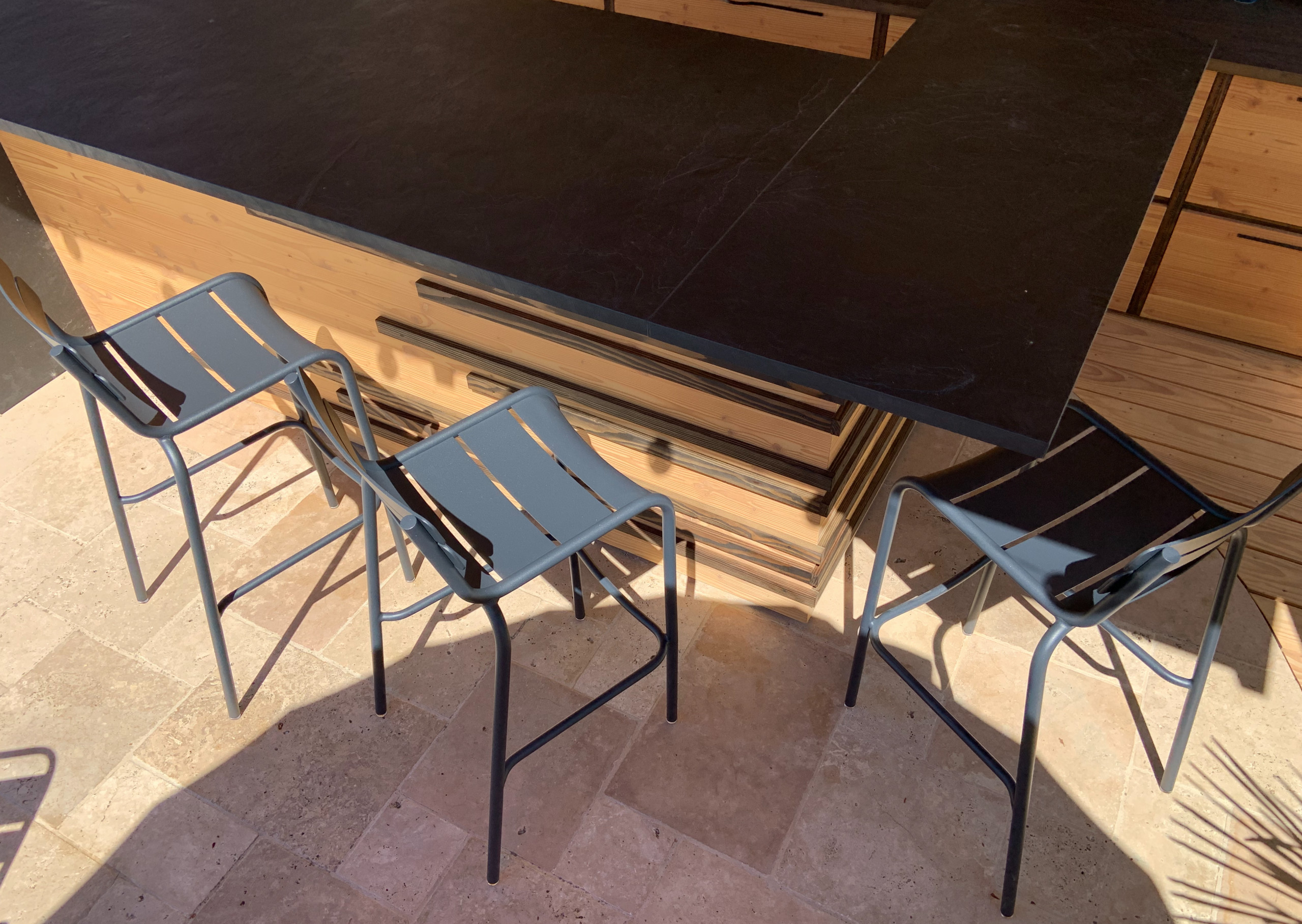 Design mobilier - Conception et réalisation d'une cuisine d'été