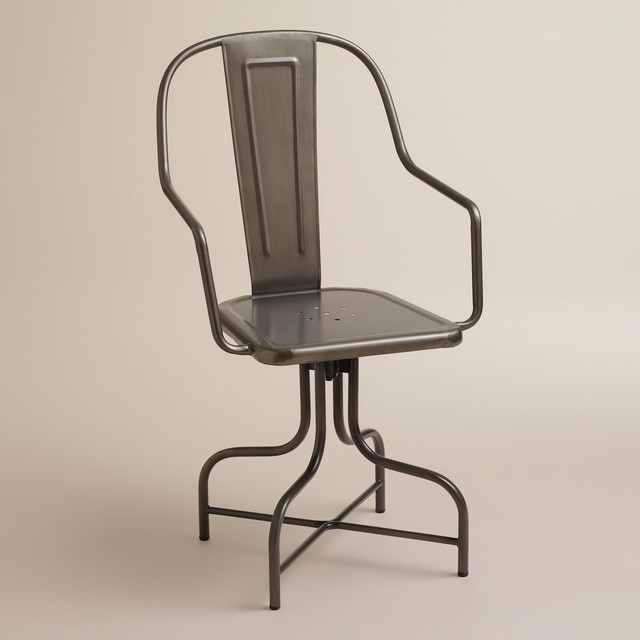 Celia Metal Swivel Chair Office Chairs By Cost Plus Celia Metal Swivel Chair