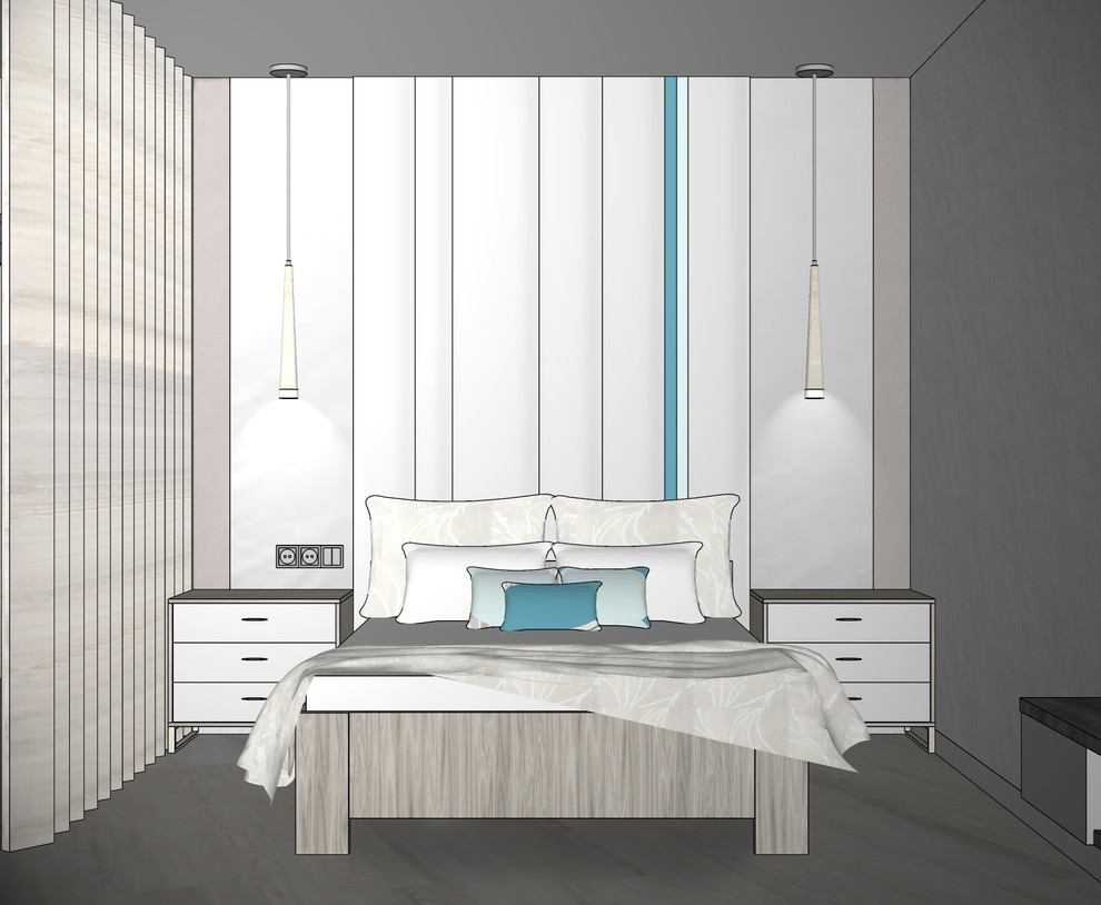 3d визуализация - спальня