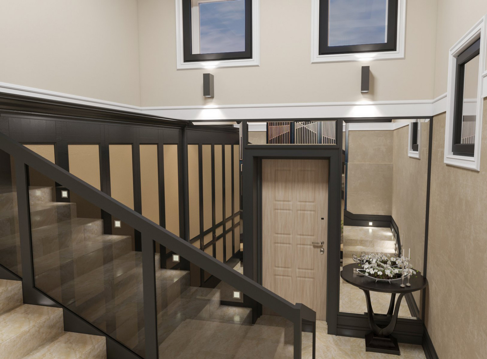 Коттедж классический + современный стиль