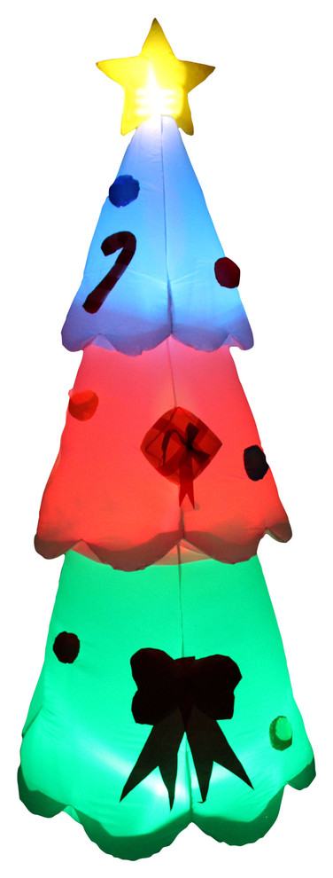 giant inflatable color changing christmas tree