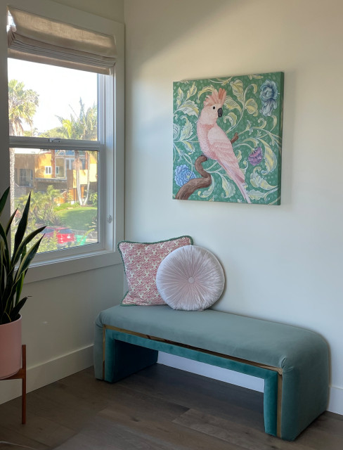 Sunset Cliffs Boho Remodel eclectic-living-room
