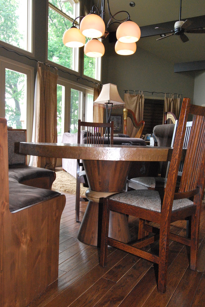 Mountain style dining room photo in Indianapolis