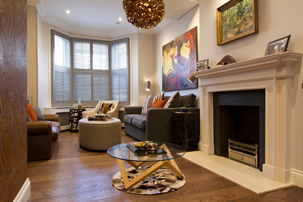 Open Plan Eclectic Living & Dining