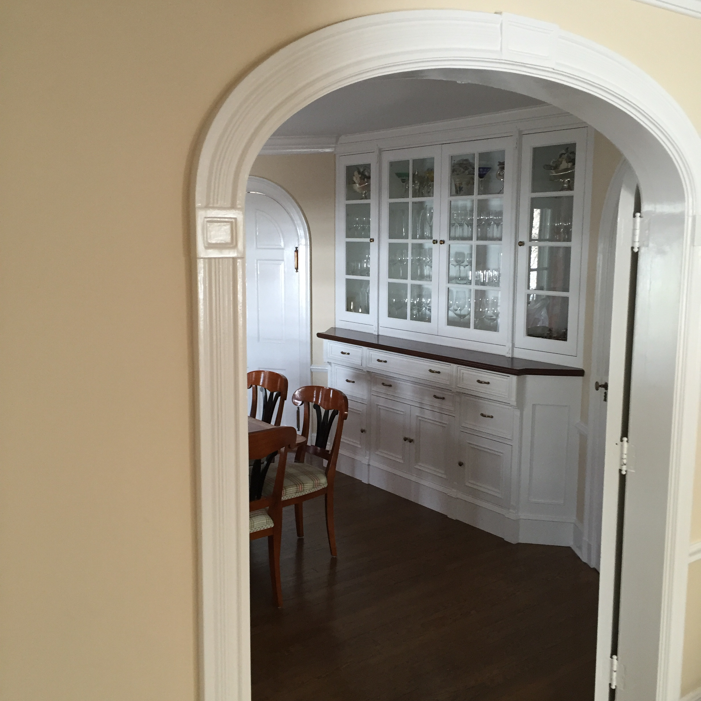 Mrs.Muhr dinning room custom cabinet