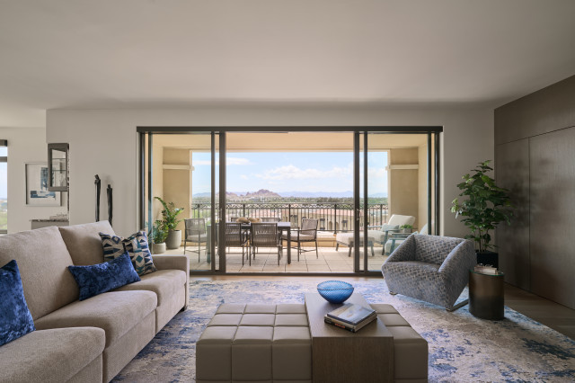 Tower Views contemporary-living-room