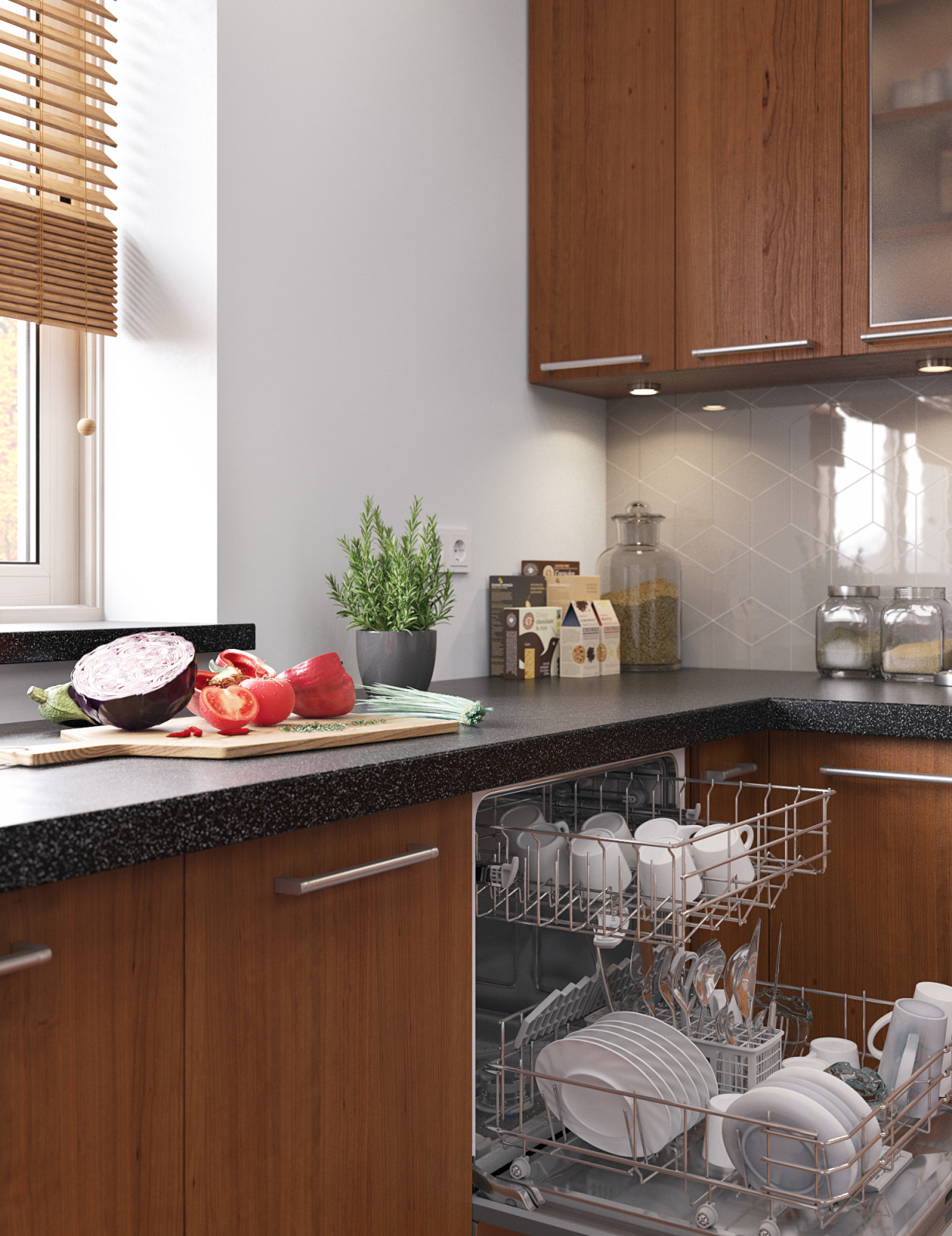 Кухня-столовая в загородном доме