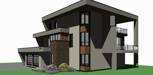 Post Modern study rendering