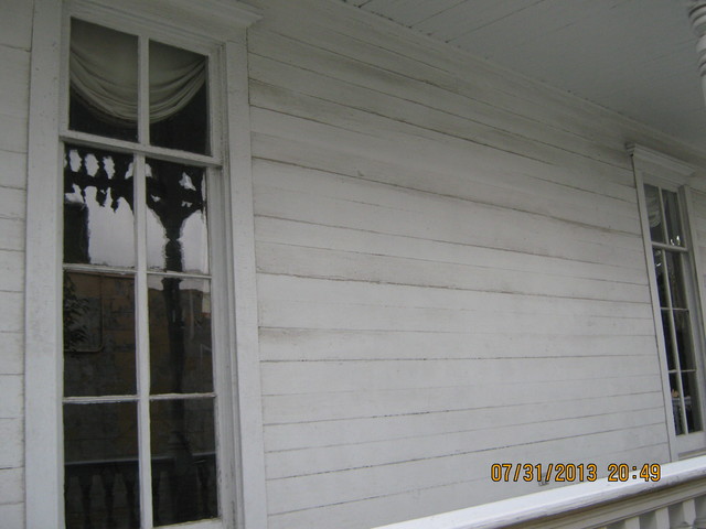Historical House Repaint Before contemporary-exterior