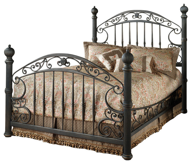 Chesapeake King Bed Set With Rails Mediterranean Panel Beds by