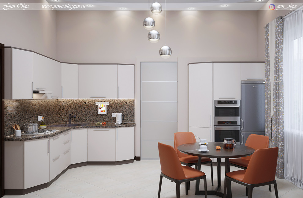 Кухня. Дизайн и визуализация для мебельной компании в интерьер заказчика