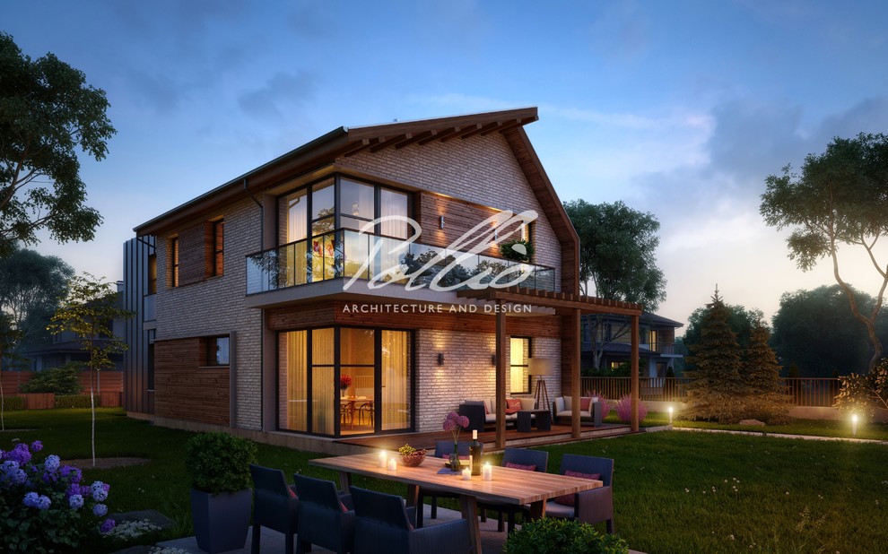 Проект двухэтажного дома X13