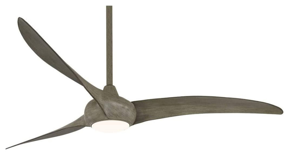 Minka Aire Light Wave 65 in. LED Indoor Driftwood Ceiling Fan with