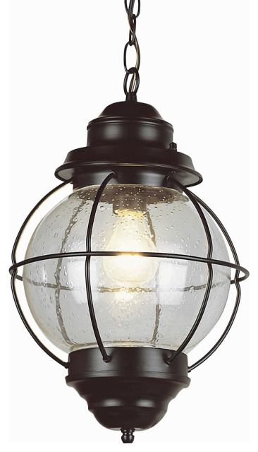 Trans Globe 69903 RBZ One Light Outdoor Medium Hanging Lantern