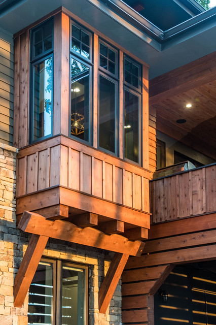 Organic Modern Mountain Home contemporary-exterior