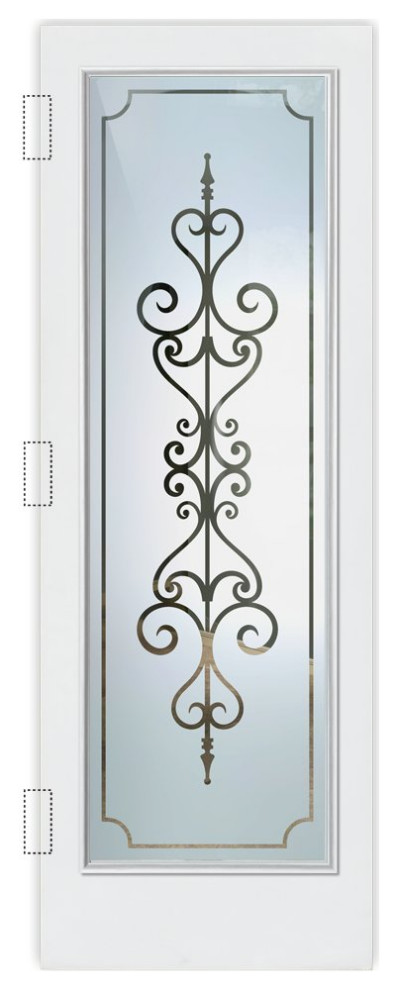 Front Door - Carmona - Fiberglass Smooth - 36" x 80" - Book/Slab Door
