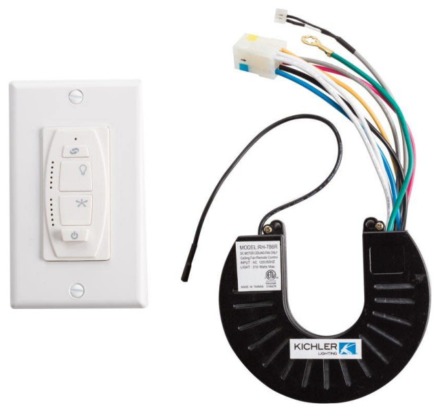 Kichler 370100 6 Speed Wall Control Kit for Kichler DC165M Fans