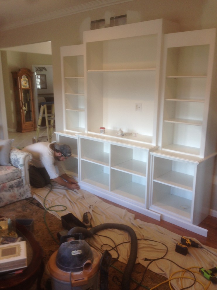 Dove White TV Built-In