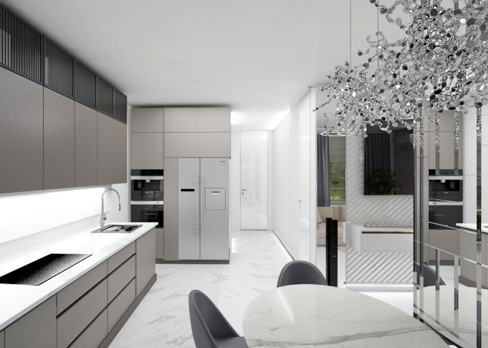 Проект 3х комнатной квартиры в современном стиле