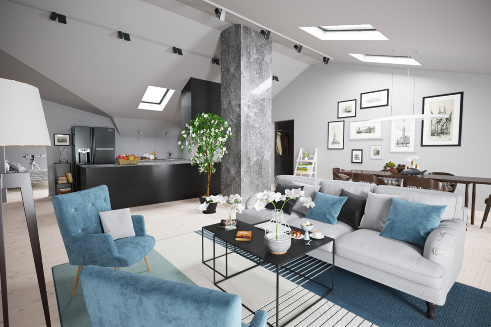 Визуализация гостиной.