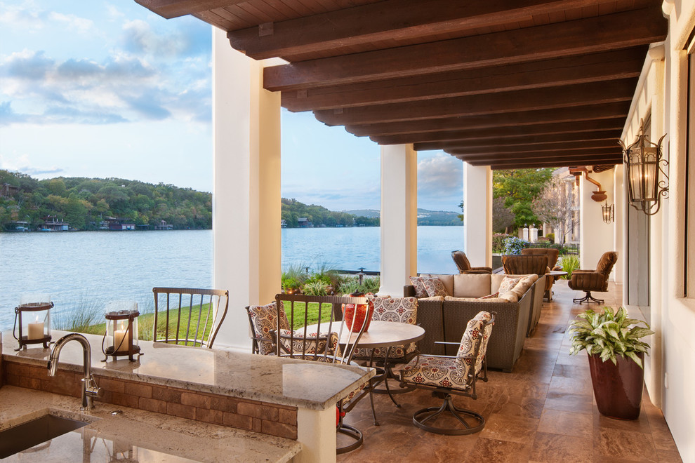 Santa Barbara Style Remodel - Mediterranean - Porch - Austin - by ...