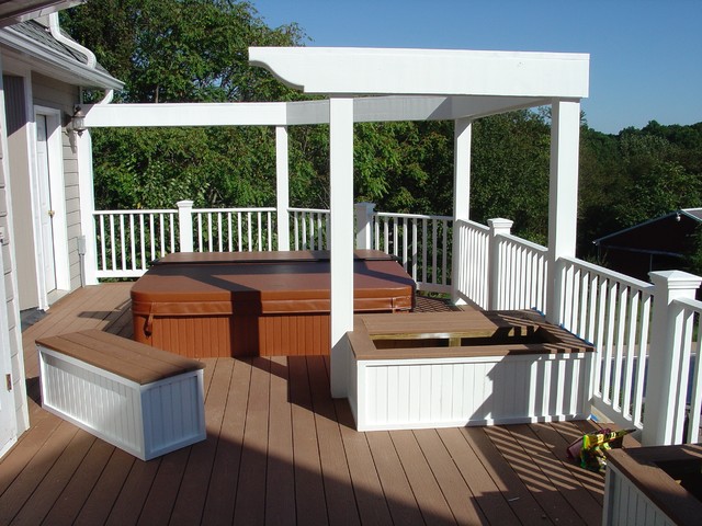 Multi Level Deck klassisk-uteplats