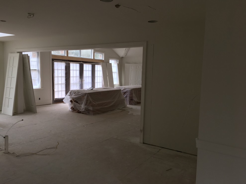 how to separate rooms in open layout — casing or drywall