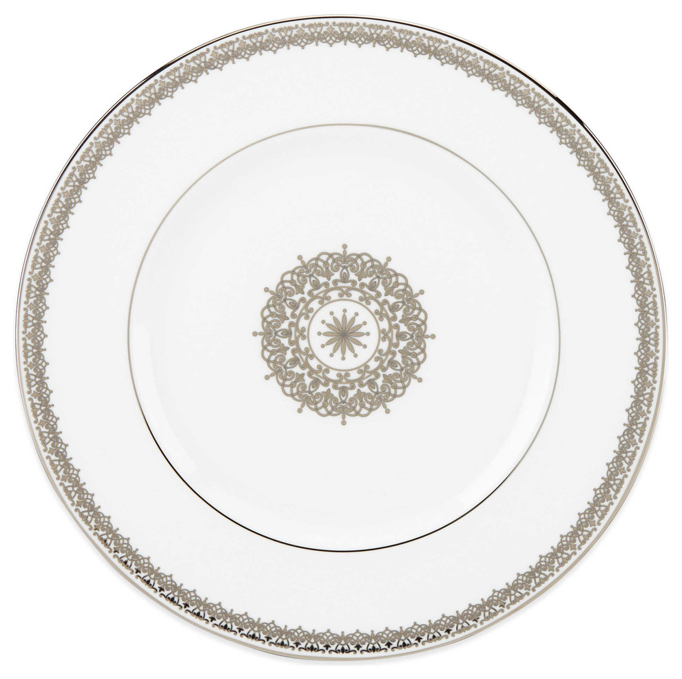 Lenox Lace Couture Accent Plates, Set of 4 Traditional Salad And Dessert Plates by Unique