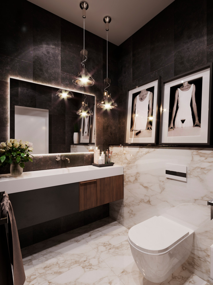 Гостевой Санузел в ЖК "Сердце Столицы"