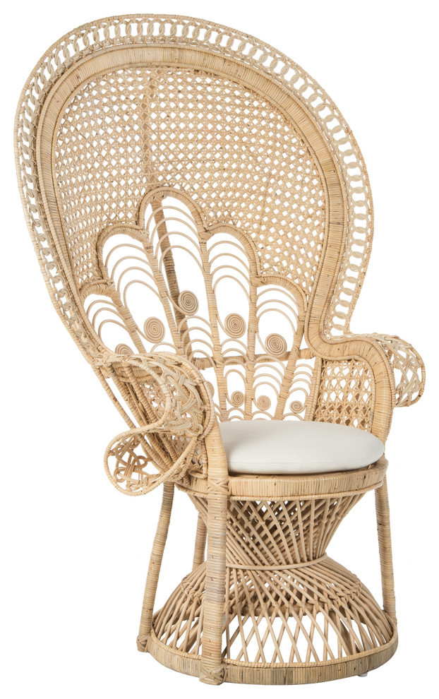 Lady Peacock Chair, Rattan - Tropical - Armchairs And Accent Chairs - by  KOUBOO | Houzz