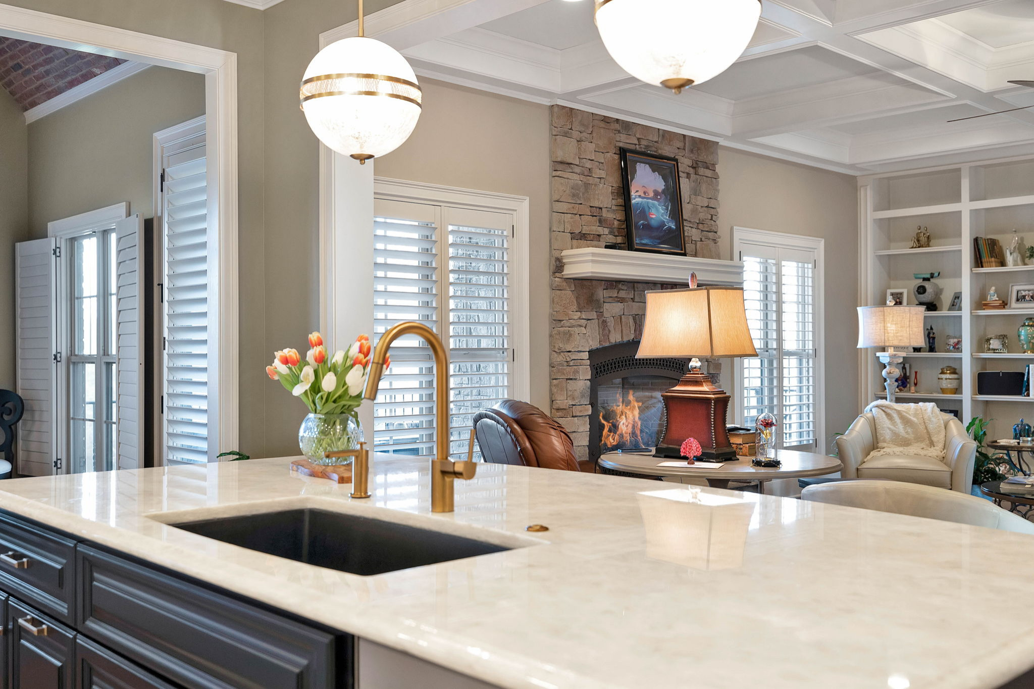 KITCHEN REMODEL: New island is MARBLEOUS