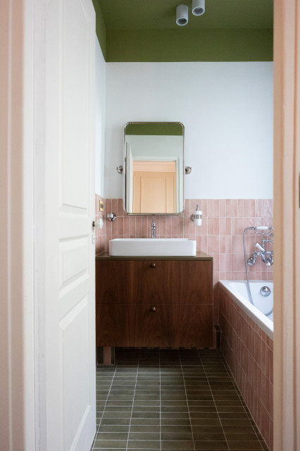 Deux appartements r&eacute;unis en un duplex somptueux - Projet Mexico klassisch-modern-badezimmer