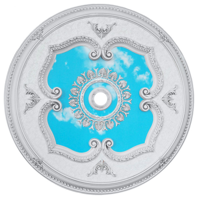 Artistry Lighting, Round 43" Antique Silver Ceiling Medallion, ART11Q