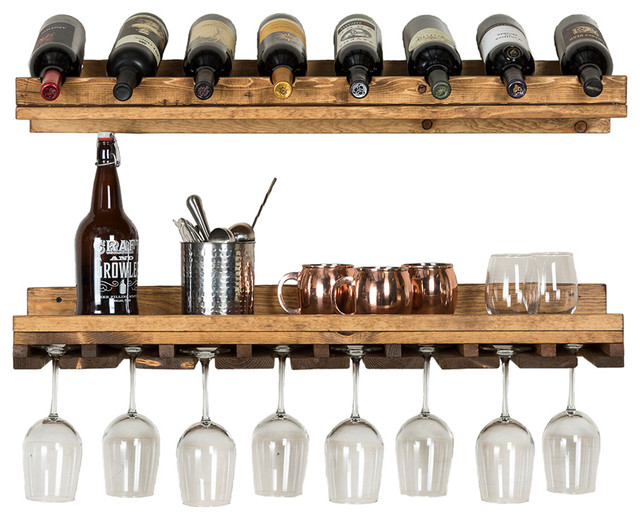 2Piece Luxe Wine Rack Set Farmhouse Wine Racks by (del)Hutson Designs