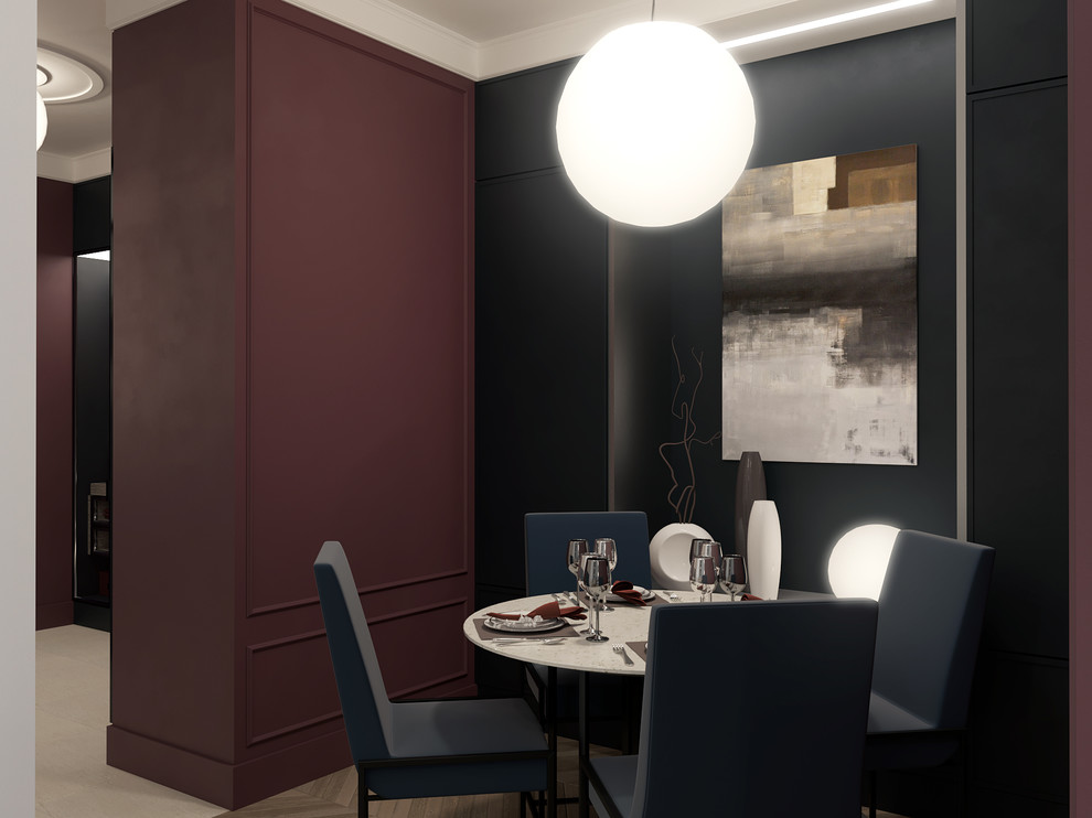 Однокомнатная квартира в стиле лофт с элементами классического стиля