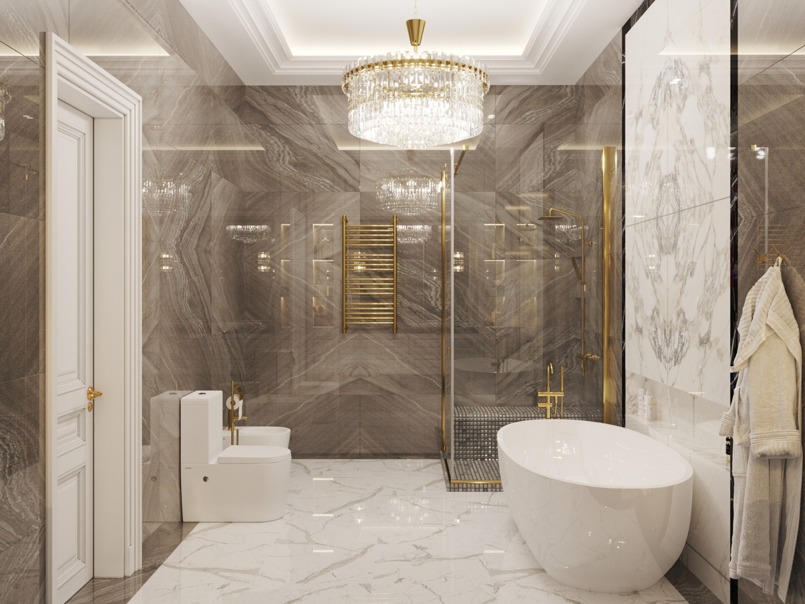 Ванная комната в классическом стиле