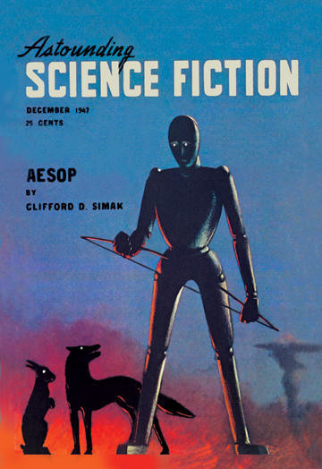 Astounding Science Fiction December 1947 12x18 Giclee on canvas