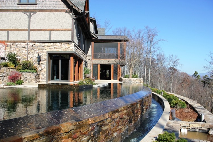Inspiration for a contemporary pool in Charlotte.