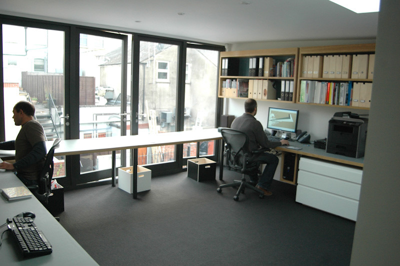 Contemporary home office in Other.
