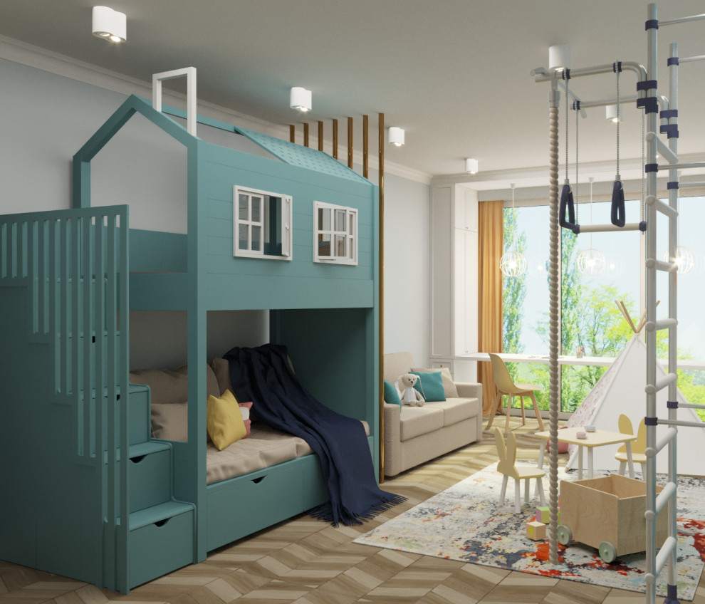 Проект интерьера двухэтажного дома