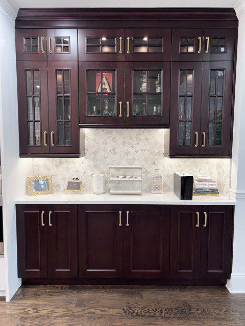 Paramus, NJ Transitional Kitchen Project nyklassisk