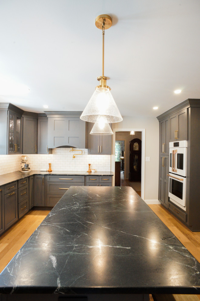 Dark Grey with Warm Gold Accents - Modern - Kitchen - Philadelphia - by ...