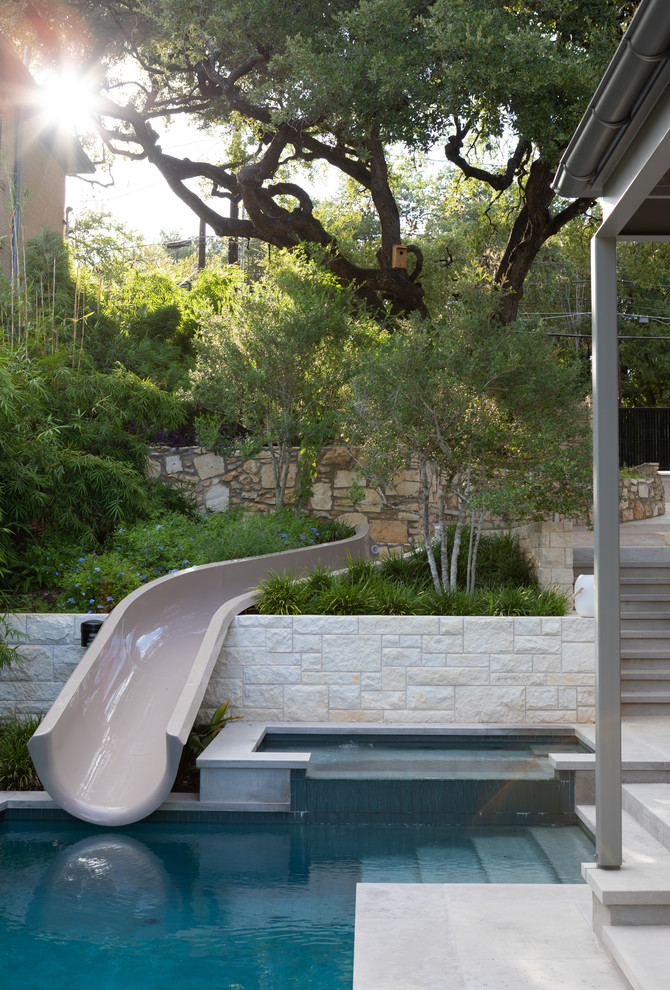 This is an example of a transitional exterior in Austin.